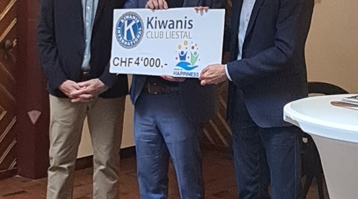 KC Liestal Veranstaltung 5'000CHF Spendenübergabe