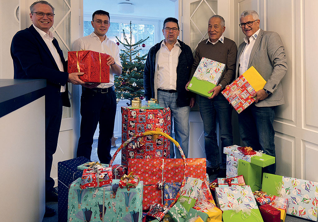 Kiwanis Club Säntis schenkungen an Weihnachten an Sozialbedürftigte