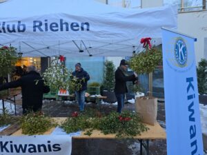 Kiwanis Club Riehen Mistelverkauf Erlös als Spende